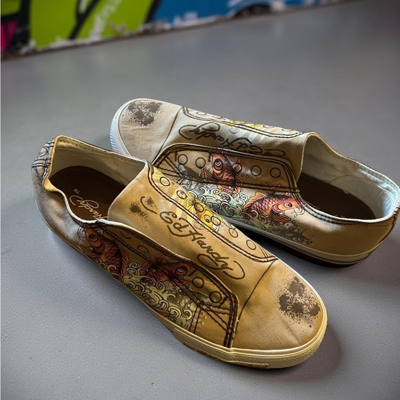 Ed Hardy Koi Fish Slip-On Sneakers – NWOB - Picture 3 of 8